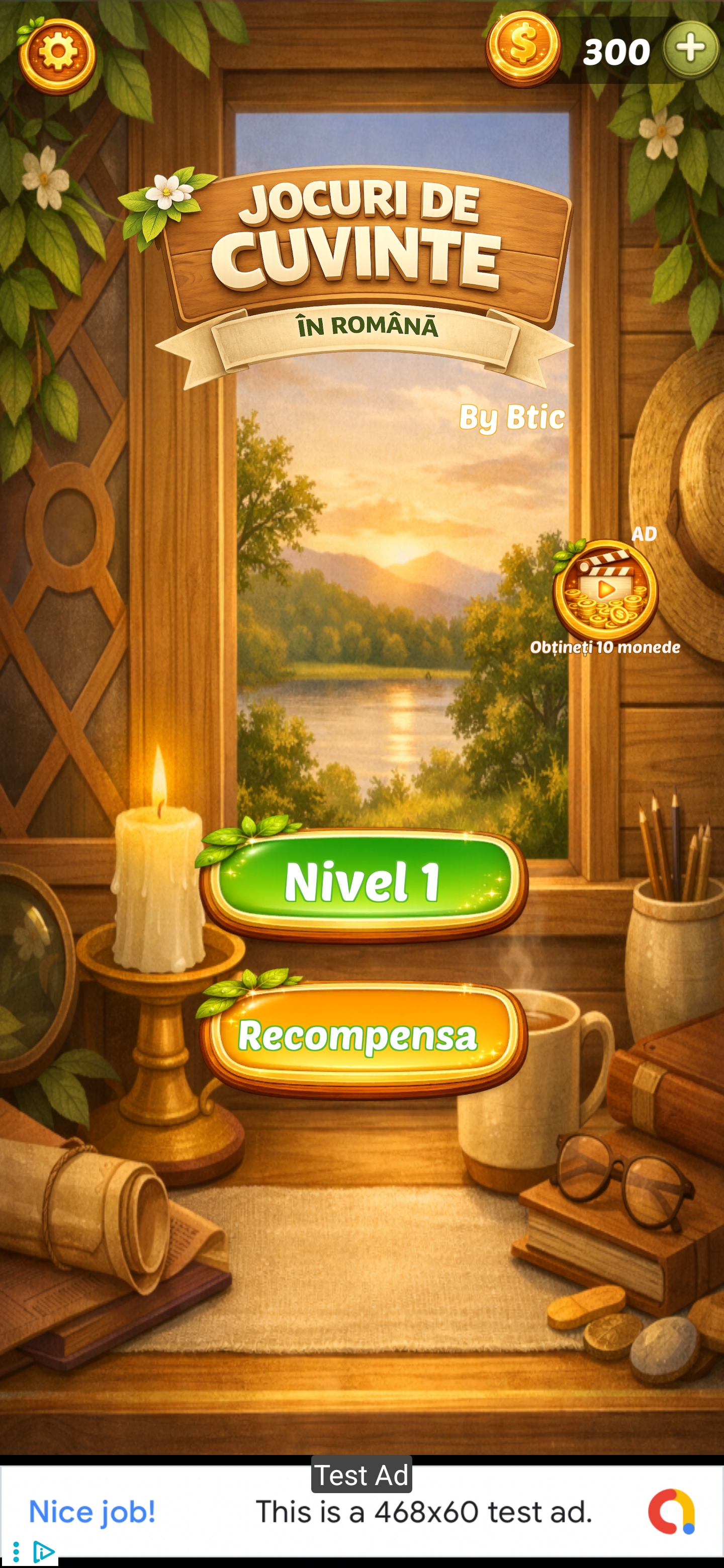 Nivel joc puzzle cuvinte